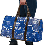 Personalized North Melbourne Kangaroos Travel Bag Aboriginal Pattern with Graffiti Style
