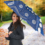 Personalized North Melbourne Kangaroos Umbrella Aboriginal Pattern with Graffiti Style