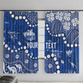 Personalized North Melbourne Kangaroos Window Curtain Aboriginal Pattern with Graffiti Style