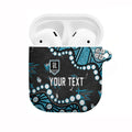 Personalized Port Adelaide Power AirPods Case Aboriginal Pattern with Graffiti Style