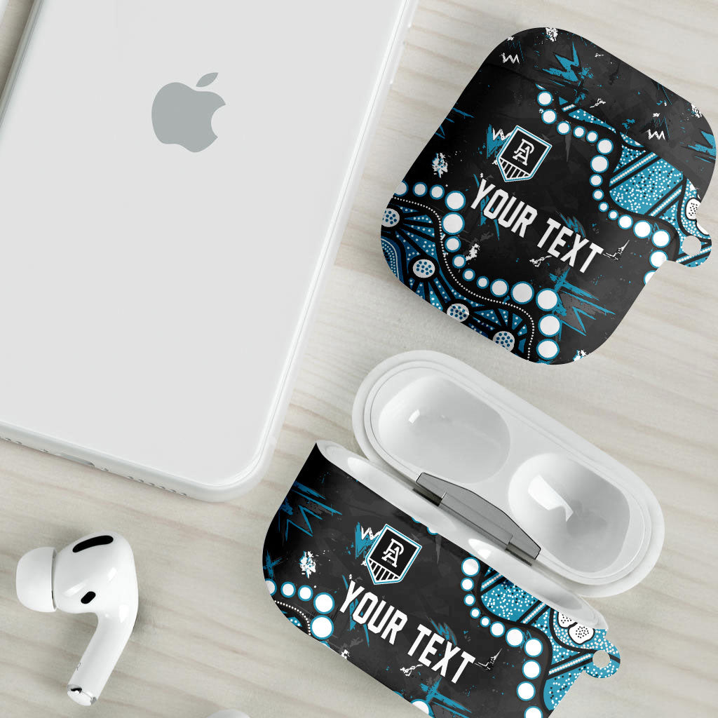 Personalized Port Adelaide Power AirPods Case Aboriginal Pattern with Graffiti Style