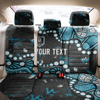 Personalized Port Adelaide Power Back Car Seat Cover Aboriginal Pattern with Graffiti Style
