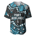 Personalized Port Adelaide Power Baseball Jersey Aboriginal Pattern with Graffiti Style