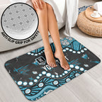 Personalized Port Adelaide Power Bathroom Set Aboriginal Pattern with Graffiti Style