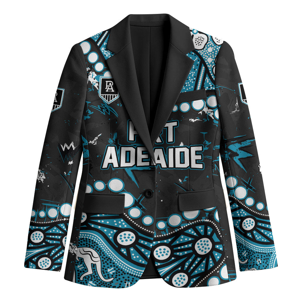 Personalized Port Adelaide Power Blazer Aboriginal Pattern with Graffiti Style