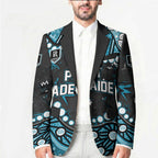 Personalized Port Adelaide Power Blazer Aboriginal Pattern with Graffiti Style