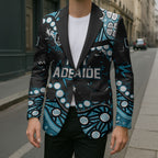 Personalized Port Adelaide Power Blazer Aboriginal Pattern with Graffiti Style