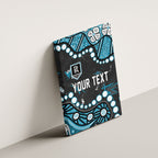 Personalized Port Adelaide Power Canvas Wall Art Aboriginal Pattern with Graffiti Style