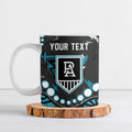 Personalized Port Adelaide Power Ceramic Mug Aboriginal Pattern with Graffiti Style