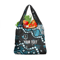 Personalized Port Adelaide Power Grocery Bag Aboriginal Pattern with Graffiti Style