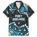 Personalized Port Adelaide Power Hawaiian Shirt Aboriginal Pattern with Graffiti Style