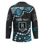 Personalized Port Adelaide Power Hockey Jersey Aboriginal Pattern with Graffiti Style