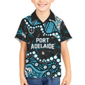 Personalized Port Adelaide Power Kid Hawaiian Shirt Aboriginal Pattern with Graffiti Style