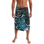 Personalized Port Adelaide Power Lavalava Aboriginal Pattern with Graffiti Style