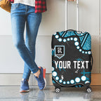 Personalized Port Adelaide Power Luggage Cover Aboriginal Pattern with Graffiti Style