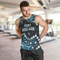 Personalized Port Adelaide Power Men Tank Top Aboriginal Pattern with Graffiti Style