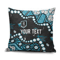 Personalized Port Adelaide Power Pillow Cover Aboriginal Pattern with Graffiti Style