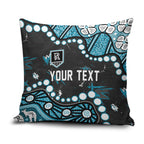 Personalized Port Adelaide Power Pillow Cover Aboriginal Pattern with Graffiti Style