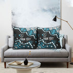 Personalized Port Adelaide Power Pillow Cover Aboriginal Pattern with Graffiti Style