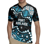 Personalized Port Adelaide Power Rugby Jersey Aboriginal Pattern with Graffiti Style