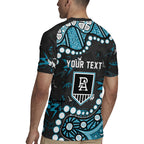 Personalized Port Adelaide Power Rugby Jersey Aboriginal Pattern with Graffiti Style