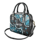 Personalized Port Adelaide Power Shoulder Handbag Aboriginal Pattern with Graffiti Style