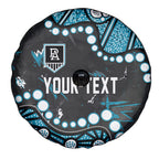 Personalized Port Adelaide Power Spare Tire Cover Aboriginal Pattern with Graffiti Style