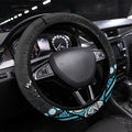 Port Adelaide Power Steering Wheel Cover Aboriginal Pattern with Graffiti Style
