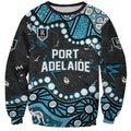 Personalized Port Adelaide Power Sweatshirt Aboriginal Pattern with Graffiti Style