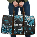 Personalized Port Adelaide Power Travel Bag Aboriginal Pattern with Graffiti Style