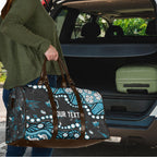 Personalized Port Adelaide Power Travel Bag Aboriginal Pattern with Graffiti Style