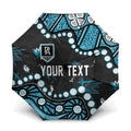 Personalized Port Adelaide Power Umbrella Aboriginal Pattern with Graffiti Style