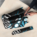 Personalized Port Adelaide Power Umbrella Aboriginal Pattern with Graffiti Style