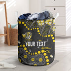 Personalized Richmond Tigers Laundry Basket Aboriginal Pattern with Graffiti Style