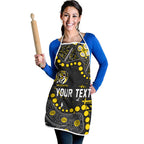 Personalized Richmond Tigers Apron Aboriginal Pattern with Graffiti Style