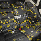 Personalized Richmond Tigers Back Car Seat Cover Aboriginal Pattern with Graffiti Style