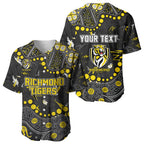 Personalized Richmond Tigers Baseball Jersey Aboriginal Pattern with Graffiti Style