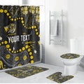 Personalized Richmond Tigers Bathroom Set Aboriginal Pattern with Graffiti Style