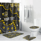 Personalized Richmond Tigers Bathroom Set Aboriginal Pattern with Graffiti Style