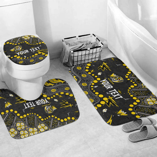 Personalized Richmond Tigers Bathroom Set Aboriginal Pattern with Graffiti Style