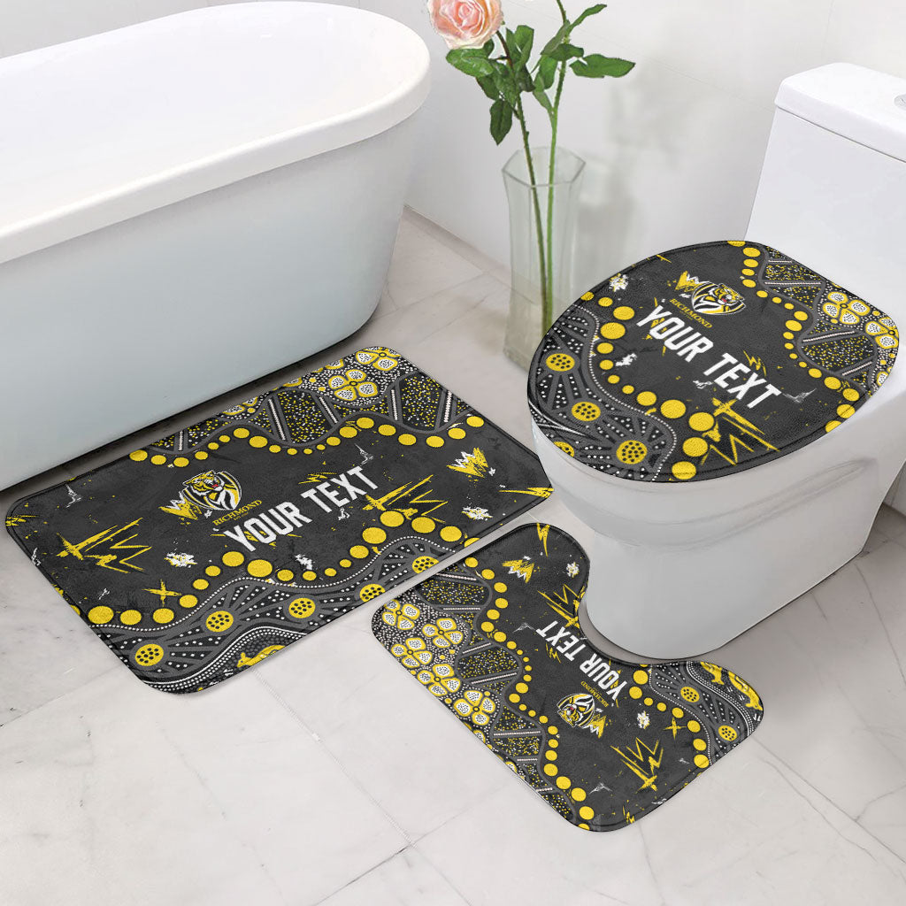 Personalized Richmond Tigers Bathroom Set Aboriginal Pattern with Graffiti Style