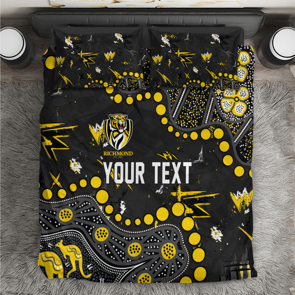 Personalized Richmond Tigers Bedding Set Aboriginal Pattern with Graffiti Style
