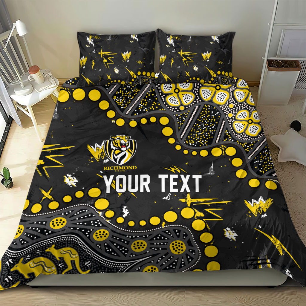 Personalized Richmond Tigers Bedding Set Aboriginal Pattern with Graffiti Style