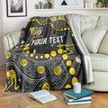 Personalized Richmond Tigers Blanket Aboriginal Pattern with Graffiti Style