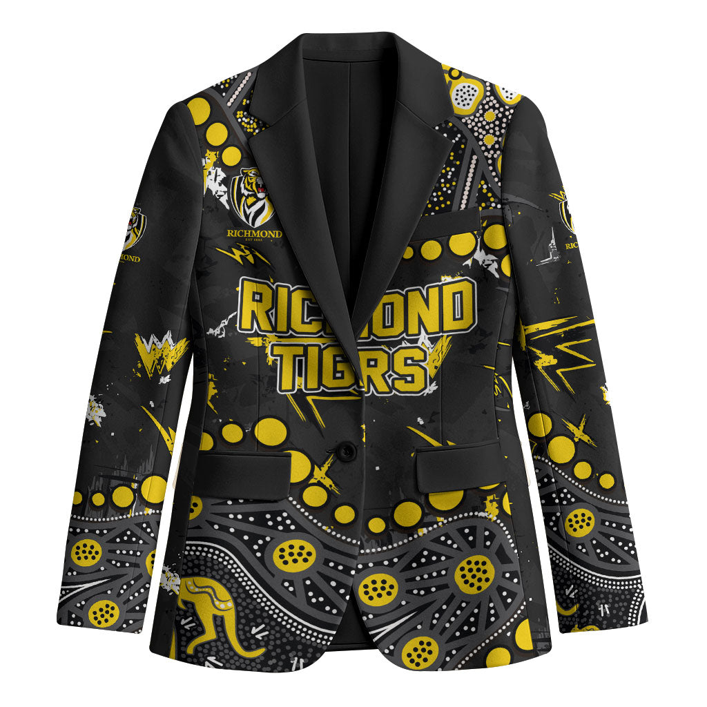 Personalized Richmond Tigers Blazer Aboriginal Pattern with Graffiti Style