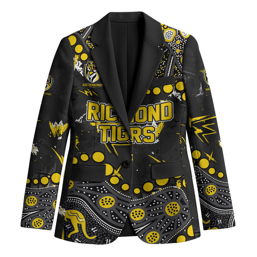 Personalized Richmond Tigers Blazer Aboriginal Pattern with Graffiti Style