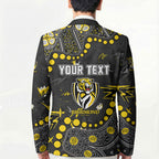 Personalized Richmond Tigers Blazer Aboriginal Pattern with Graffiti Style
