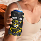 Personalized Richmond Tigers 4 in 1 Can Cooler Tumbler Aboriginal Pattern with Graffiti Style