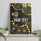 Personalized Richmond Tigers Canvas Wall Art Aboriginal Pattern with Graffiti Style