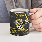Personalized Richmond Tigers Ceramic Mug Aboriginal Pattern with Graffiti Style